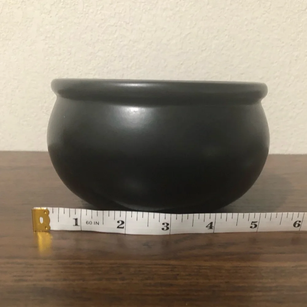 Williams Sonoma Halloween Cauldron Candy Dish Black